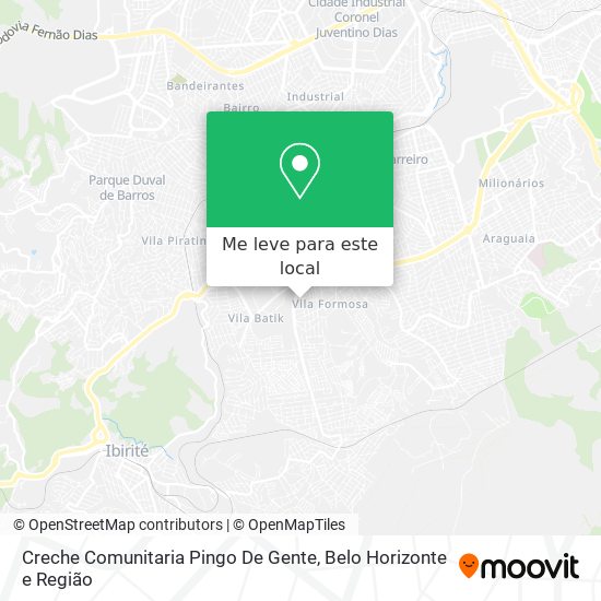Creche Comunitaria Pingo De Gente mapa