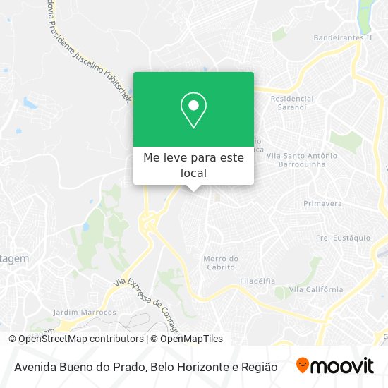 Avenida Bueno do Prado mapa