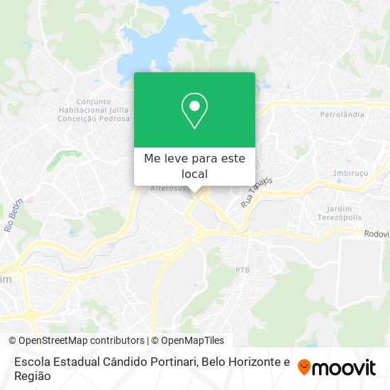 Escola Estadual Cândido Portinari mapa