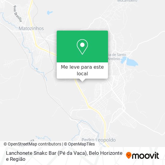 Lanchonete Snakc Bar (Pé da Vaca) mapa
