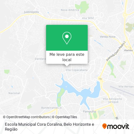 Escola Municipal Cora Coralina mapa