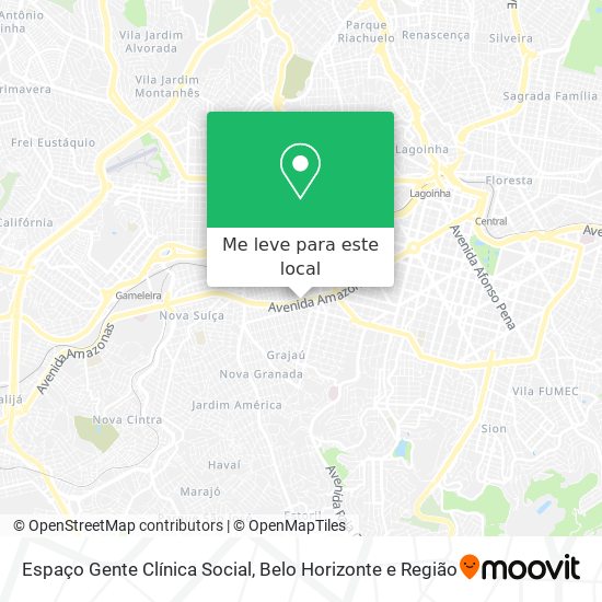 Espaço Gente Clínica Social mapa