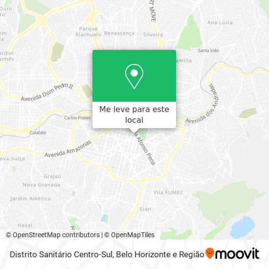 Distrito Sanitário Centro-Sul mapa