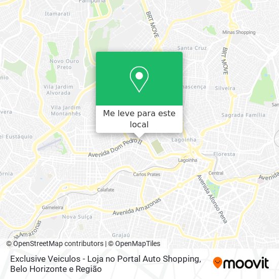 Exclusive Veiculos - Loja no Portal Auto Shopping mapa