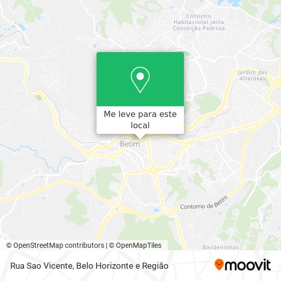Rua Sao Vicente mapa