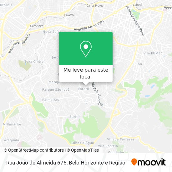 Rua João de Almeida 675 mapa