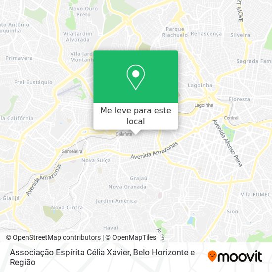 Associação Espírita Célia Xavier mapa