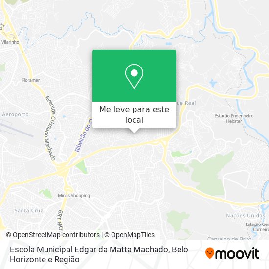 Escola Municipal Edgar da Matta Machado mapa