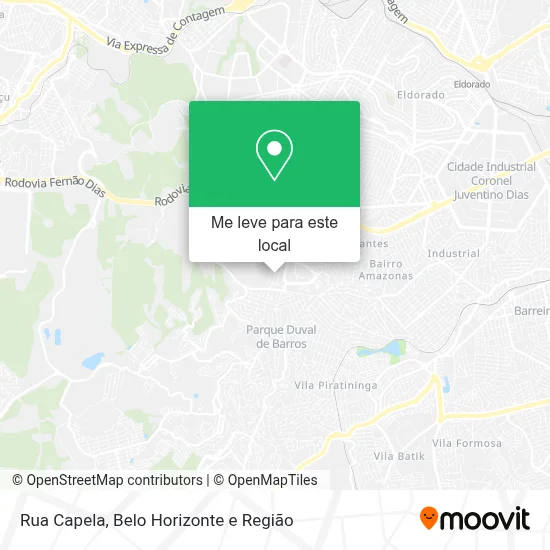 Rua Capela mapa