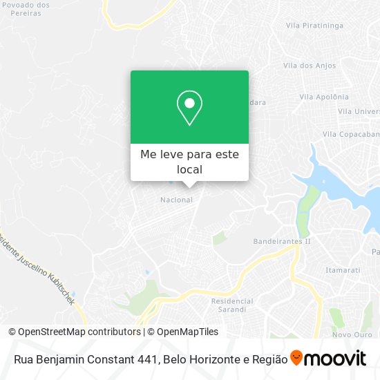 Rua Benjamin Constant 441 mapa