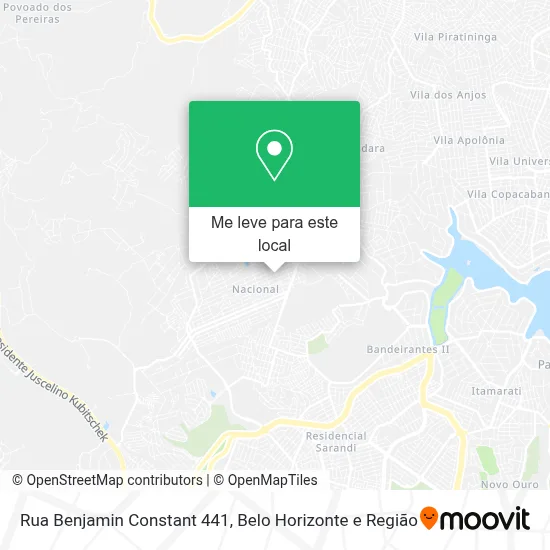 Rua Benjamin Constant 441 mapa