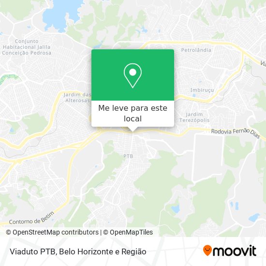 Viaduto PTB mapa