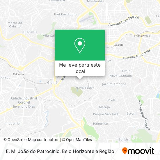 E. M. João do Patrocínio mapa