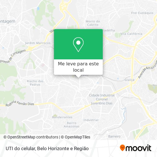 UTI do celular mapa