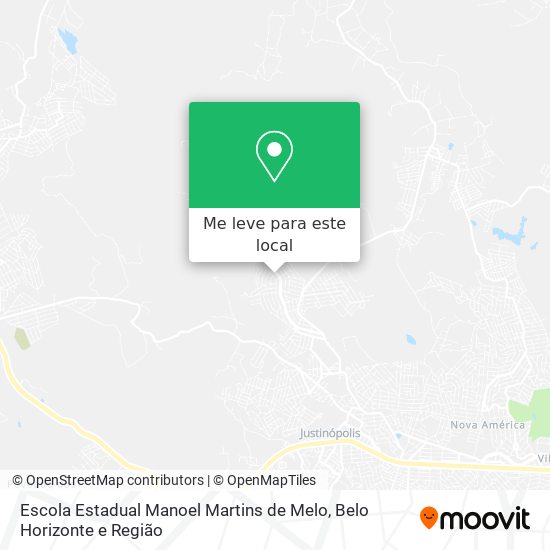 Escola Estadual  Manoel Martins de Melo mapa