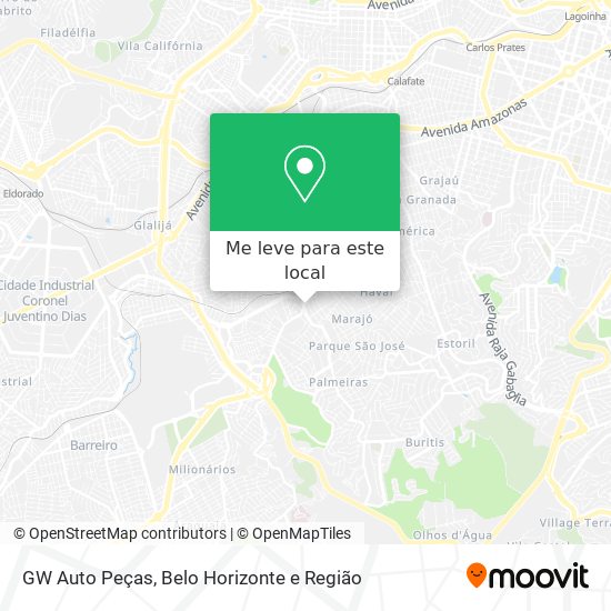 GW Auto Peças mapa