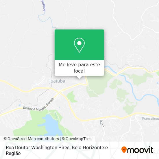 Rua Doutor Washington Pires mapa