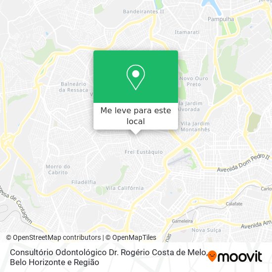Consultório Odontológico Dr. Rogério Costa de Melo mapa
