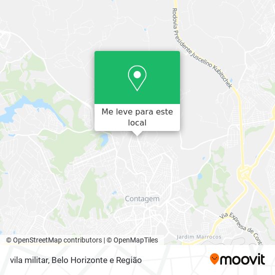 vila militar mapa