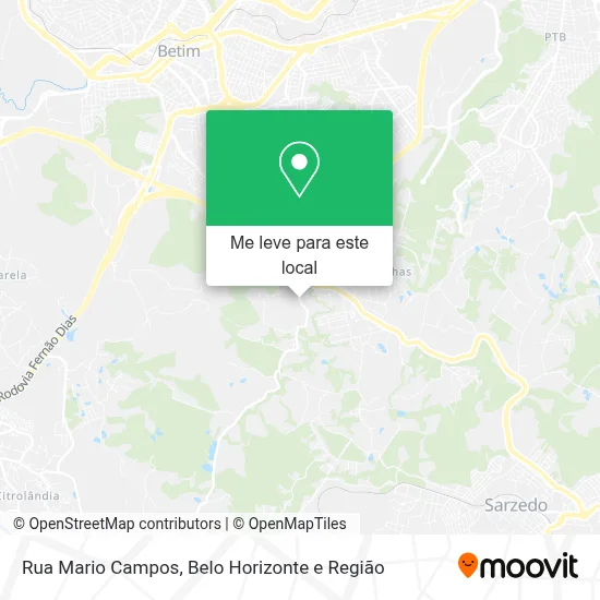 Rua Mario Campos mapa
