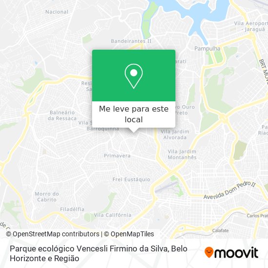Parque ecológico Vencesli Firmino da Silva mapa