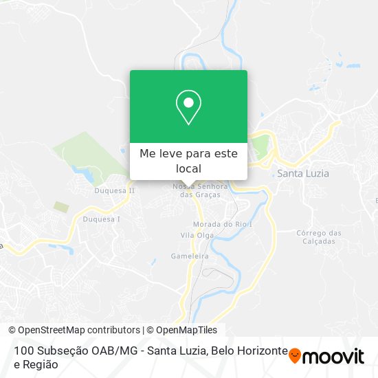 100 Subseção OAB / MG - Santa Luzia mapa