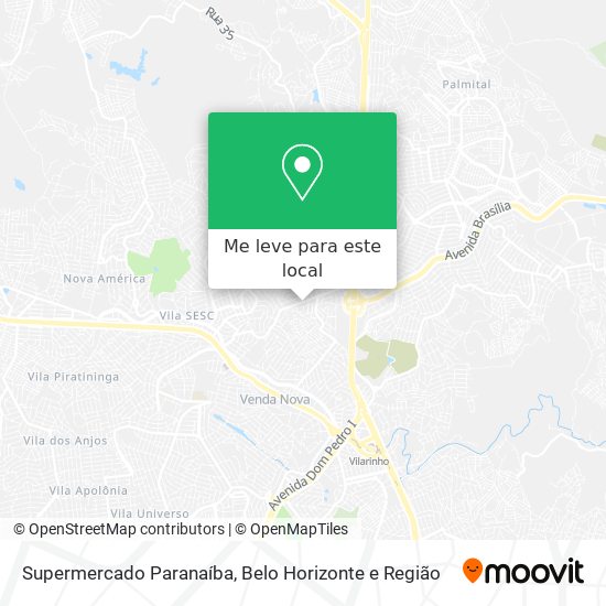 Supermercado Paranaíba mapa