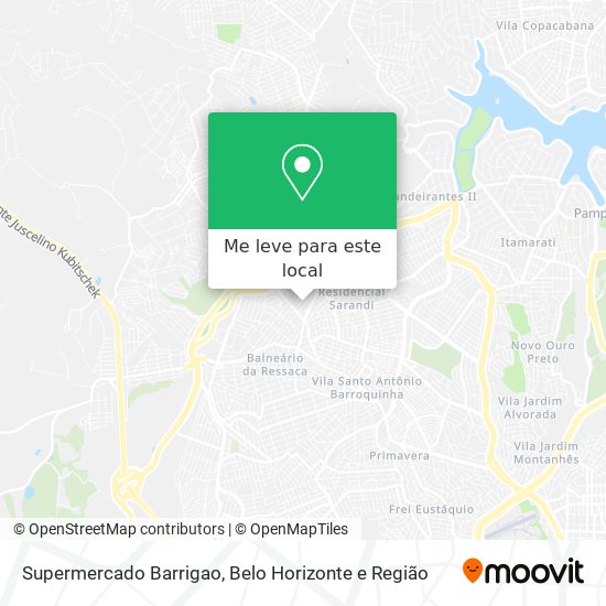 Supermercado Barrigao mapa