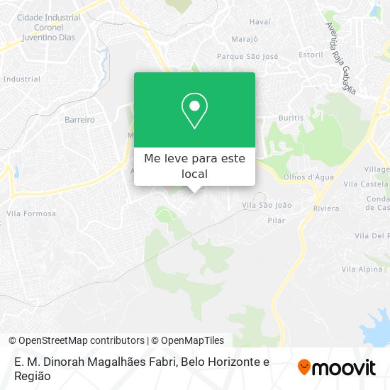 E. M. Dinorah Magalhães Fabri mapa