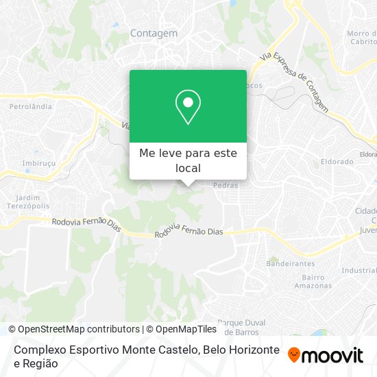 Complexo Esportivo Monte Castelo mapa