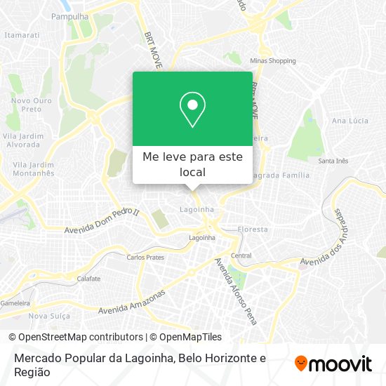 Mercado Popular da Lagoinha mapa