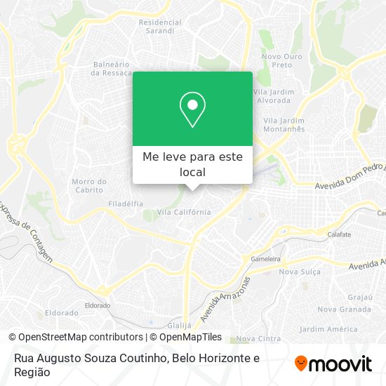 Rua Augusto Souza Coutinho mapa