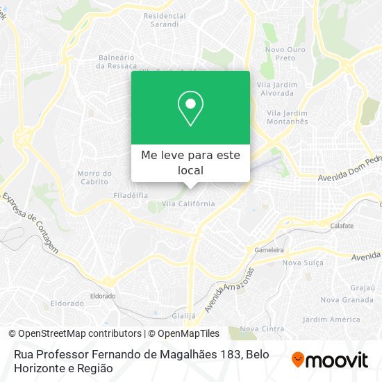 Rua Professor Fernando de Magalhães 183 mapa