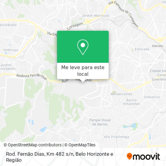 Rod. Fernão Dias, Km 482 s/n mapa