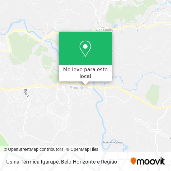 Usina Térmica Igarapé mapa