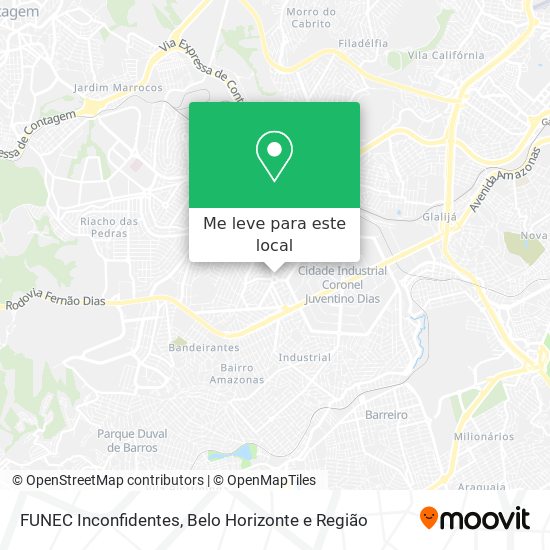 FUNEC Inconfidentes mapa
