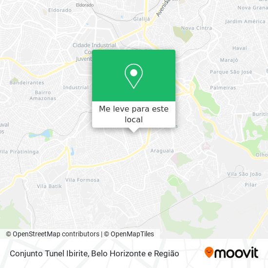 Conjunto Tunel Ibirite mapa