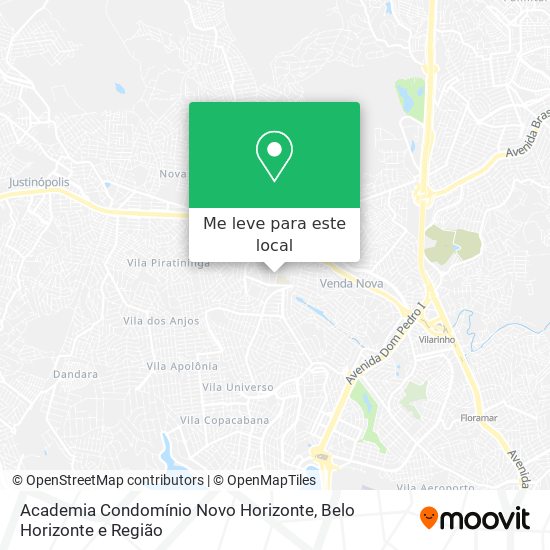Academia Condomínio Novo Horizonte mapa