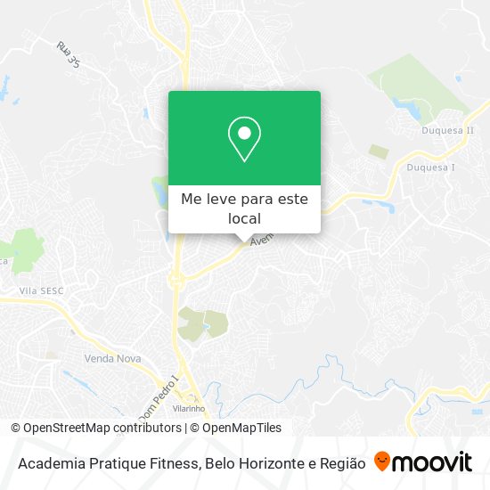 Academia Pratique Fitness mapa