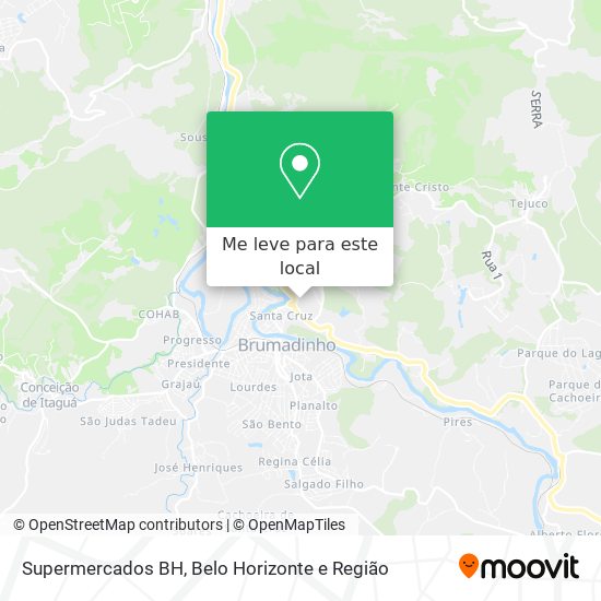 Supermercados BH mapa
