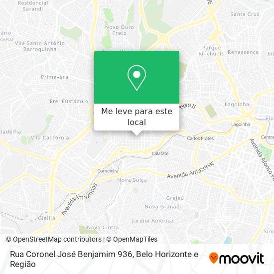 Rua Coronel José Benjamim 936 mapa