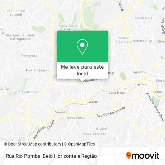 Rua Rio Pomba mapa