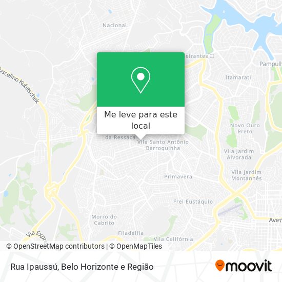 Rua Ipaussú mapa