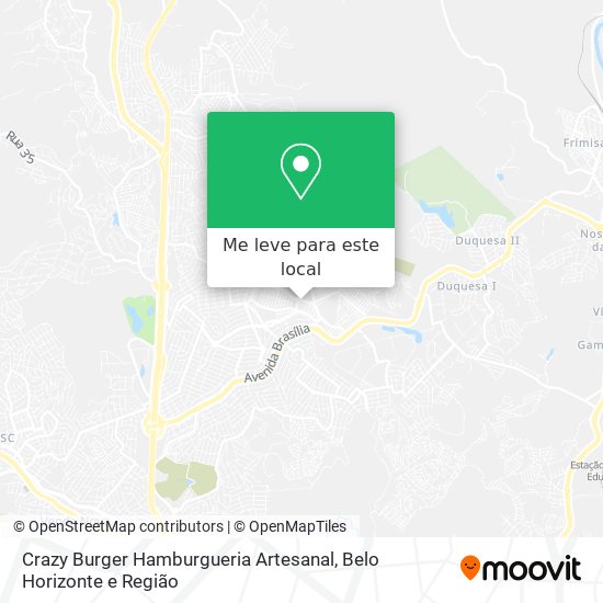 Crazy Burger Hamburgueria Artesanal mapa