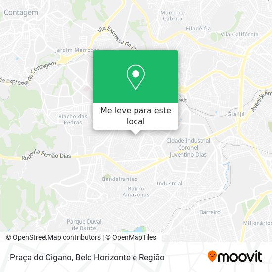 Praça do Cigano mapa