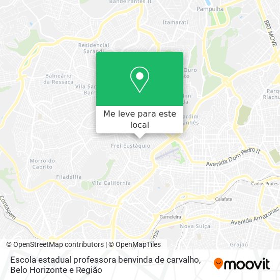 Escola estadual professora benvinda de carvalho mapa