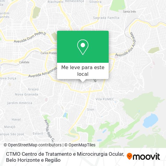CTMO Centro de Tratamento e Microcirurgia Ocular mapa