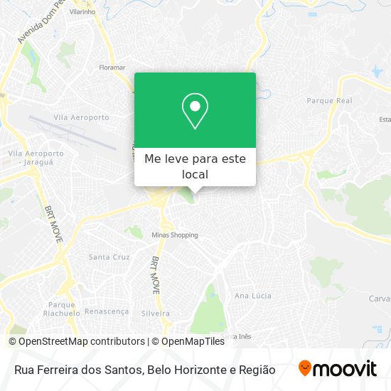 Rua Ferreira dos Santos mapa