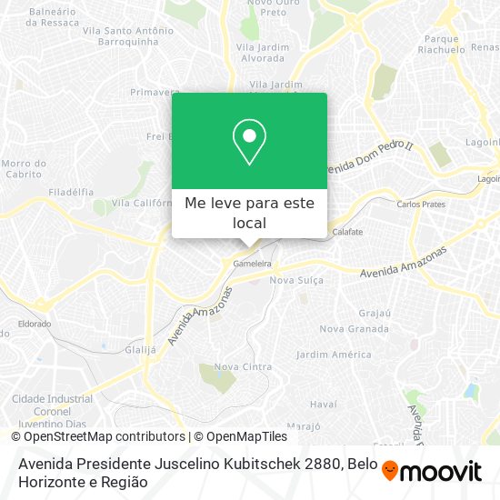 Avenida Presidente Juscelino Kubitschek 2880 mapa