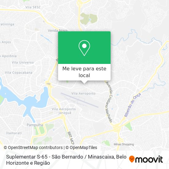 Suplementar S-65 - São Bernardo / Minascaixa mapa